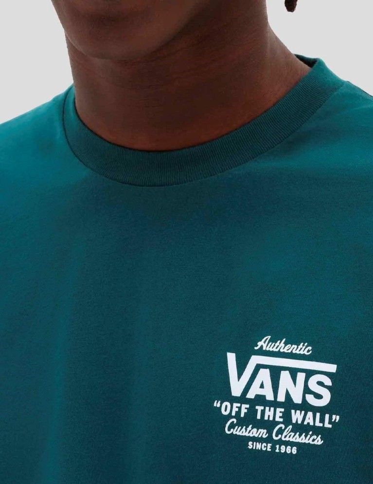 T-shirt VANS mn holder st classic tee deep teal/white